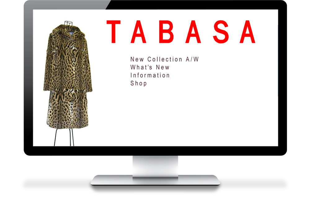 ファッションTABASAウェブサイト制作ホーム