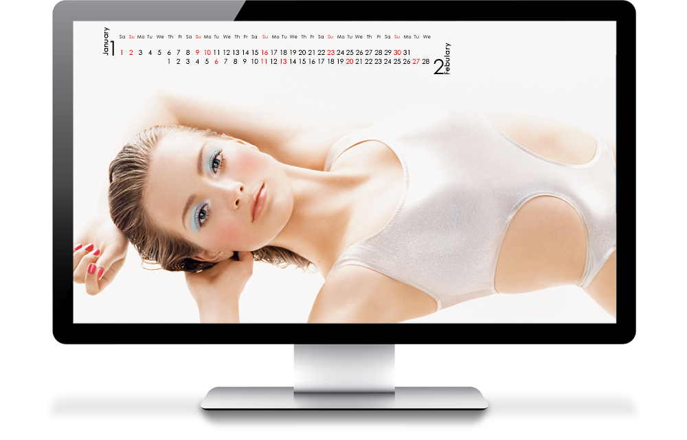 デスクトップ壁紙カレンダーRMK
