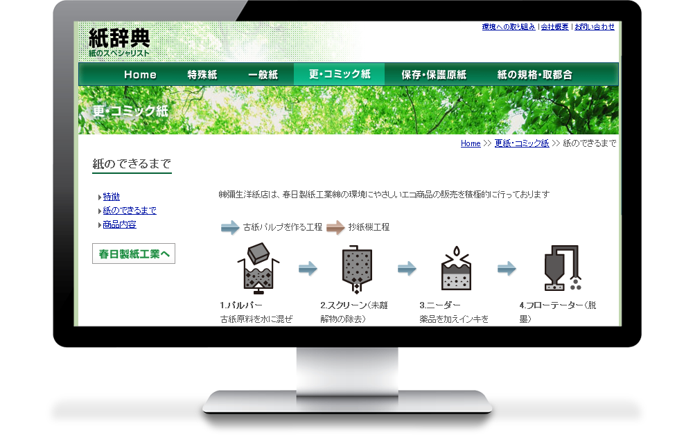 紙辞典サイトの紙が出来るまで