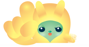 黄色い宇宙人ラインスタンプ