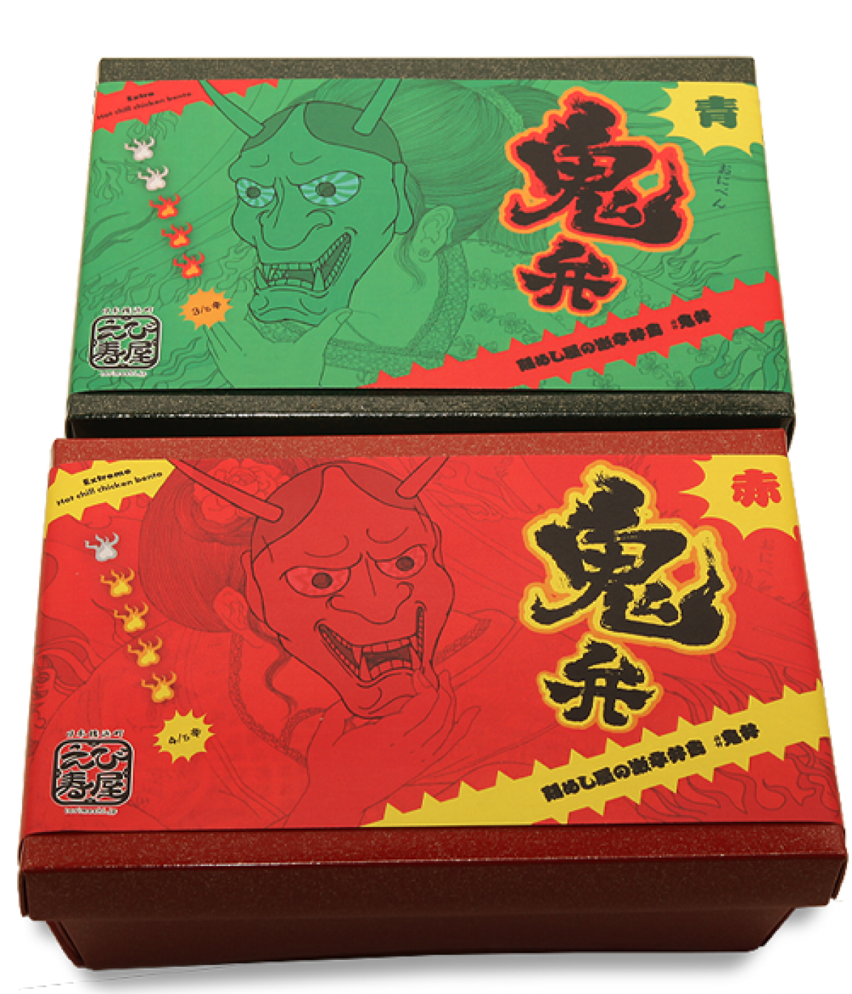鬼弁 赤 青 掛け紙 グラフィックデザインの Null ノーヌル 鬼弁 赤 青 掛け紙 グラフィックデザインの Null ノーヌル